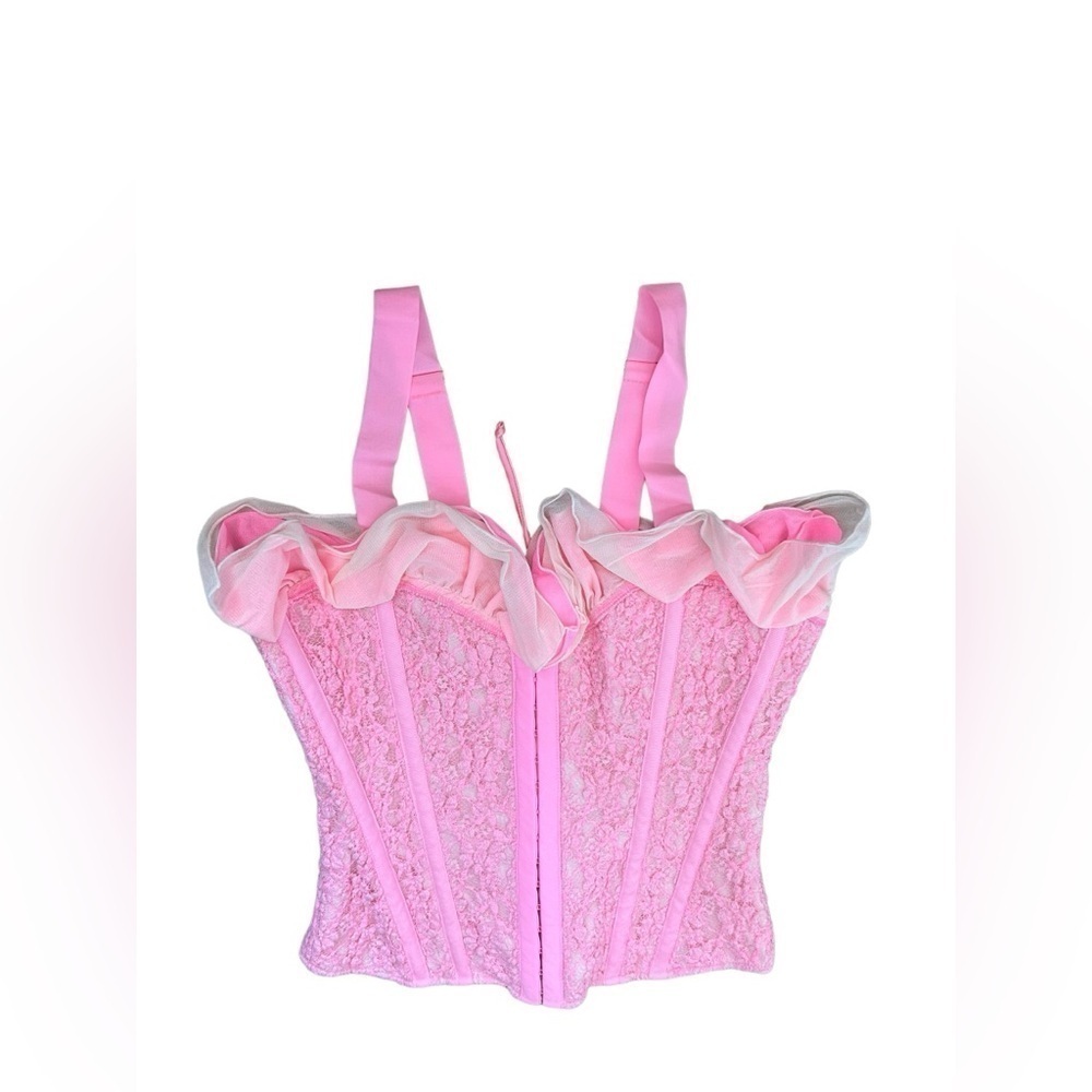 Free People We are HAH Seams Like A Princess Corset in Rose Quartz Sz XS NWT - Picture 6 of 16